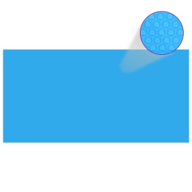 Cubierta de piscina rectangular PE azul 1200x600 cm