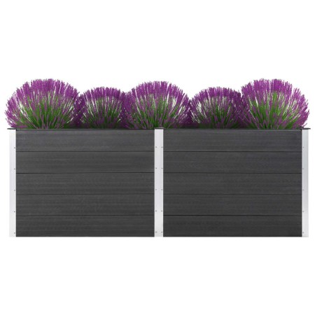 Arriate de WPC gris 250x100x91 cm von , Töpfe und Pflanzgefäße - Ref: Foro24-49060, Preis: 538,04 €, Rabatt: %