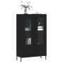 Aparador alto madera de ingeniería negro 69,5x31x115 cm von , Sideboards - Ref: Foro24-828309, Preis: 97,82 €, Rabatt: %
