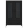 Aparador alto madera de ingeniería negro 69,5x31x115 cm von , Sideboards - Ref: Foro24-828309, Preis: 97,82 €, Rabatt: %