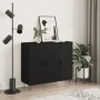 Aparador de madera de ingeniería negro 90x34x80 cm von , Sideboards - Ref: Foro24-828101, Preis: 85,16 €, Rabatt: %