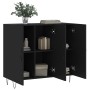 Aparador de madera de ingeniería negro 90x34x80 cm von , Sideboards - Ref: Foro24-828101, Preis: 85,16 €, Rabatt: %