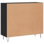 Aparador de madera de ingeniería negro 90x34x80 cm von , Sideboards - Ref: Foro24-828101, Preis: 85,16 €, Rabatt: %