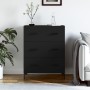 Aparador de madera de ingeniería negro 69,5x34x90 cm by , Sideboards - Ref: Foro24-827853, Price: 106,90 €, Discount: %