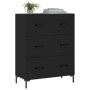 Aparador de madera de ingeniería negro 69,5x34x90 cm by , Sideboards - Ref: Foro24-827853, Price: 106,90 €, Discount: %
