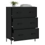 Aparador de madera de ingeniería negro 69,5x34x90 cm de , Aparadores - Ref: Foro24-827853, Precio: 106,90 €