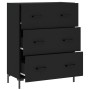Aparador de madera de ingeniería negro 69,5x34x90 cm by , Sideboards - Ref: Foro24-827853, Price: 106,90 €, Discount: %