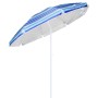 HI Sombrilla de playa azul a rayas 200 cm by , Umbrellas - Ref: Foro24-423954, Price: 27,77 €, Discount: %