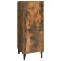 Aparador madera contrachapada roble ahumado 34,5x34x90 cm de , Aparadores - Ref: Foro24-817405, Precio: 60,03 €, Descuento: %