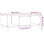 Mesa de centro madera contrachapada gris hormigón 90x50x36,5 cm von , Couchtisch - Ref: Foro24-821064, Preis: 56,57 €, Rabatt: %