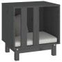 Caseta para perros madera maciza de pino gris 50x40x52 cm von , Hundehütten - Ref: Foro24-822473, Preis: 50,63 €, Rabatt: %