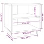Mesita de noche de madera maciza de pino negro 40x34x40 cm by , Nightstands - Ref: Foro24-813333, Price: 36,11 €, Discount: %