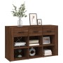 Aparador de madera contrachapada marrón roble 100x30x59,5 cm von , Sideboards - Ref: Foro24-821011, Preis: 101,52 €, Rabatt: %