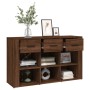 Aparador de madera contrachapada marrón roble 100x30x59,5 cm von , Sideboards - Ref: Foro24-821011, Preis: 101,52 €, Rabatt: %