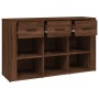 Aparador de madera contrachapada marrón roble 100x30x59,5 cm von , Sideboards - Ref: Foro24-821011, Preis: 101,52 €, Rabatt: %
