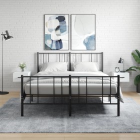 Mesitas de noche de pared 2 uds blanco 35x35x20 cm von , Schließfächer und Lagerschränke - Ref: Foro24-829837, Preis: 45,81 €...