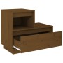 Mesita de noche madera maciza de pino marrón miel 60x34x51 cm von , Nachttische - Ref: Foro24-814380, Preis: 57,72 €, Rabatt: %