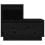 Mesita de noche madera maciza de pino negro 60x34x51 cm de , Mesitas de noche - Ref: Foro24-814382, Precio: 61,77 €