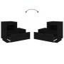Mesita de noche madera maciza de pino negro 60x34x51 cm de , Mesitas de noche - Ref: Foro24-814382, Precio: 61,77 €