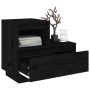 Mesita de noche madera maciza de pino negro 60x34x51 cm de , Mesitas de noche - Ref: Foro24-814382, Precio: 61,77 €