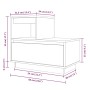 Mesita de noche madera maciza de pino negro 60x34x51 cm de , Mesitas de noche - Ref: Foro24-814382, Precio: 61,77 €
