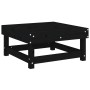 Taburete de jardín con cojín madera maciza de pino negro by , Modular outdoor sofas - Ref: Foro24-825440, Price: 94,34 €, Dis...
