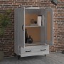 Aparador alto de madera contrachapada gris Sonoma 70x31x115 cm de , Aparadores - Ref: Foro24-817487, Precio: 127,96 €, Descue...