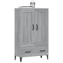 Aparador alto de madera contrachapada gris Sonoma 70x31x115 cm de , Aparadores - Ref: Foro24-817487, Precio: 127,96 €, Descue...