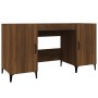 Escritorio de madera contrachapada roble marrón 140x50x75 cm von , Schreibtische - Ref: Foro24-817554, Preis: 121,65 €, Rabat...