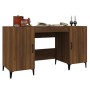 Escritorio de madera contrachapada roble marrón 140x50x75 cm von , Schreibtische - Ref: Foro24-817554, Preis: 121,65 €, Rabat...