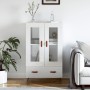 Aparador alto madera de ingeniería blanco brillo 69,5x31x115 cm by , Sideboards - Ref: Foro24-828270, Price: 100,88 €, Discou...