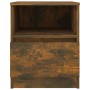 Mesita de noche madera de ingeniería roble ahumado 40x40x50 cm by , Nightstands - Ref: Foro24-815816, Price: 40,95 €, Discoun...