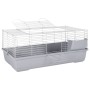 Jaula de animales pequeños polipropileno metal gris 100x53x46cm von , Käfige und Lebensräume für Kleintiere - Ref: Foro24-172...
