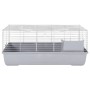 Jaula de animales pequeños polipropileno metal gris 100x53x46cm von , Käfige und Lebensräume für Kleintiere - Ref: Foro24-172...