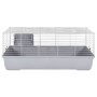 Jaula de animales pequeños polipropileno metal gris 100x53x46cm von , Käfige und Lebensräume für Kleintiere - Ref: Foro24-172...