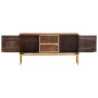 Aparador de madera maciza de mango 120x29x60 cm by , Sideboards - Ref: Foro24-287759, Price: 270,82 €, Discount: %