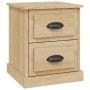 Mesita de noche madera contrachapada roble Sonoma 39x39x47,5 cm de , Mesitas de noche - Ref: Foro24-816150, Precio: 46,10 €, ...