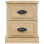 Mesita de noche madera contrachapada roble Sonoma 39x39x47,5 cm de , Mesitas de noche - Ref: Foro24-816150, Precio: 46,10 €, ...