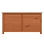 Baúl para cojines madera de abeto maciza marrón 100x50x56 cm de , Cajas de almacenaje para exteriores - Ref: Foro24-152169, P...