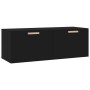 Armario de pared madera contrachapada negro 100x36,5x35 cm von , Schließfächer und Lagerschränke - Ref: Foro24-812943, Preis:...