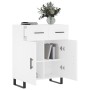 Aparador de madera de ingeniería blanco 69,5x34x90 cm by , Sideboards - Ref: Foro24-828004, Price: 121,91 €, Discount: %