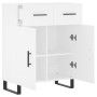 Aparador de madera de ingeniería blanco 69,5x34x90 cm by , Sideboards - Ref: Foro24-828004, Price: 121,91 €, Discount: %