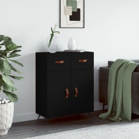 Aparador de madera de ingeniería negro 69,5x34x90 cm von , Sideboards - Ref: Foro24-827949, Preis: 90,44 €, Rabatt: %