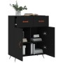 Aparador de madera de ingeniería negro 69,5x34x90 cm von , Sideboards - Ref: Foro24-827949, Preis: 90,44 €, Rabatt: %
