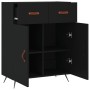 Aparador de madera de ingeniería negro 69,5x34x90 cm von , Sideboards - Ref: Foro24-827949, Preis: 90,44 €, Rabatt: %