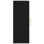 Armario de pared negro 34,5x34x90 cm by , Sideboards - Ref: Foro24-828901, Price: 55,66 €, Discount: %
