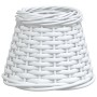 Pantalla para lámpara de techo mimbre blanco Ø15x12 cm by , Lampshades - Ref: Foro24-364364, Price: 12,44 €, Discount: %