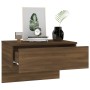 Mesita de noche de pared marrón roble by , Nightstands - Ref: Foro24-816944, Price: 39,42 €, Discount: %