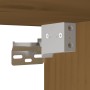 Armario de pared madera maciza de pino marrón miel 30x30x100 cm