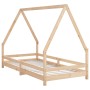 Estructura de cama infantil madera maciza de pino 90x190 cm von , Kinderbetten und Betten für Kinder - Ref: Foro24-834492, Pr...